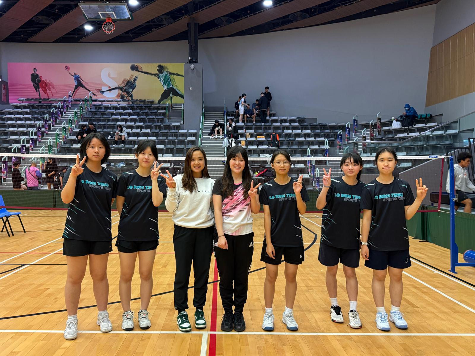 25-26 Girls grade A badminton got 1st runner up